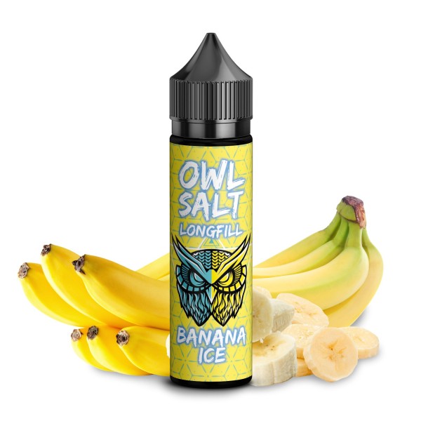 Banana Ice - Overdosed - OWL Salt - 10ml Aroma in 60ml Flasche