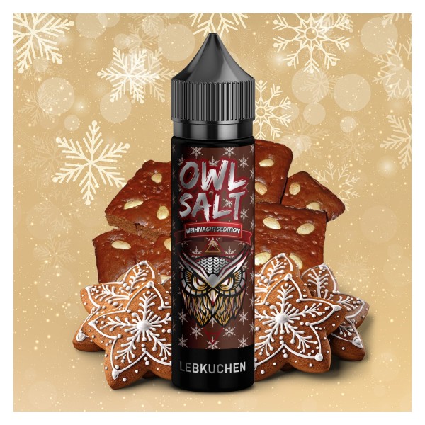 Lebkuchen (Limit. Weihnachtsedition) - Overdosed - OWL Salt - 10ml Aroma in 60ml Flasche