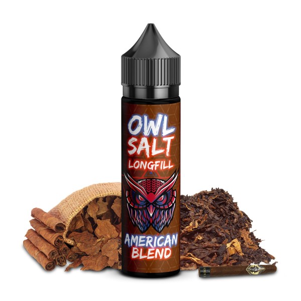 American Blend - Overdosed - OWL Salt - 10ml Aroma in 60ml Flasche