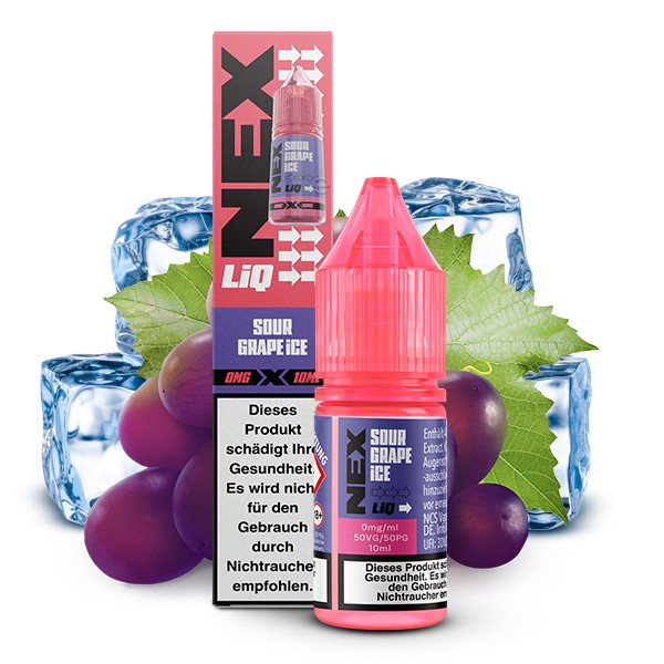 POD SALT NEXLIQ - Sour Grape Ice - Nikotinsalz Liquid - 10ml