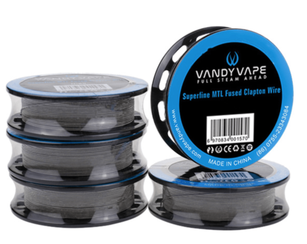 Vandy Vape 3 Meter KA1 Superfine MTL Clapton 30ga/38ga Wickeldraht - W4