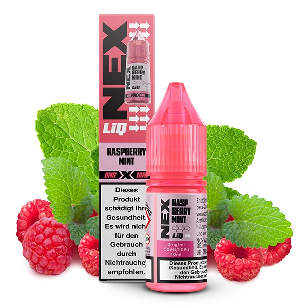 POD SALT NEXLIQ - Raspberry Mint - Nikotinsalz Liquid - 10ml