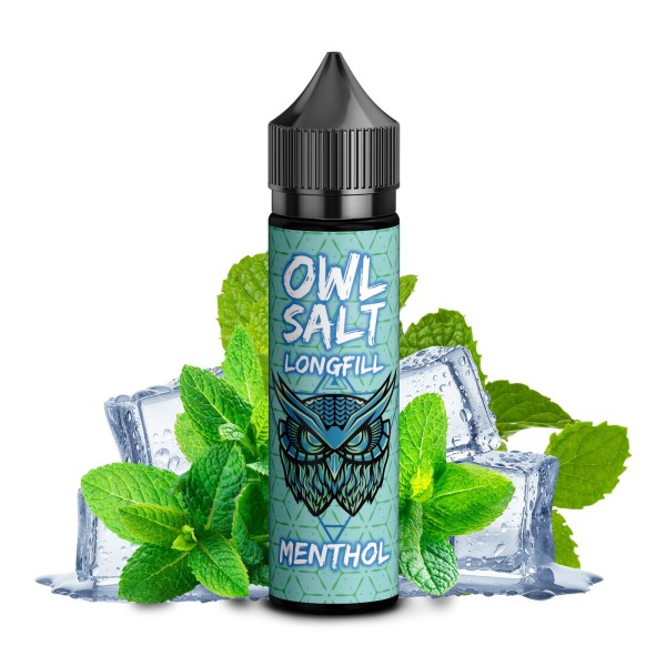 Menthol - OWL Salt - 10ml Aroma in 60ml Flasche