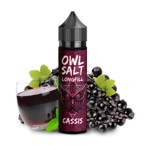 Cassis - Overdosed - OWL Salt - 10ml Aroma in 60ml Flasche