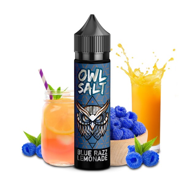 Blue Razz Lemonade - Overdosed - OWL Salt - 10ml Aroma in 60ml Flasche