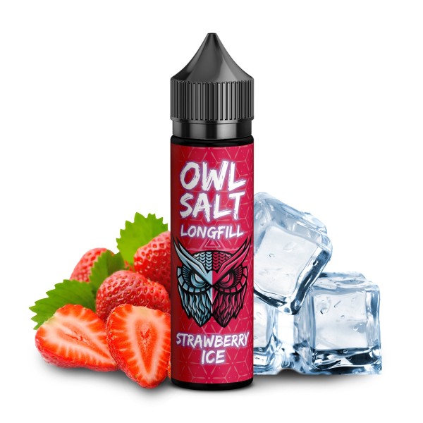 Strawberry Ice - Overdosed - OWL Salt - 10ml Aroma in 60ml Flasche