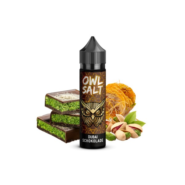 Dubai Schokolade - Overdosed - OWL Salt - 10ml Aroma in 60ml Flasche