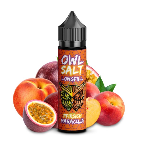 Pfirsich Maracuja - Overdosed - OWL Salt - 10ml Aroma in 60ml Flasche