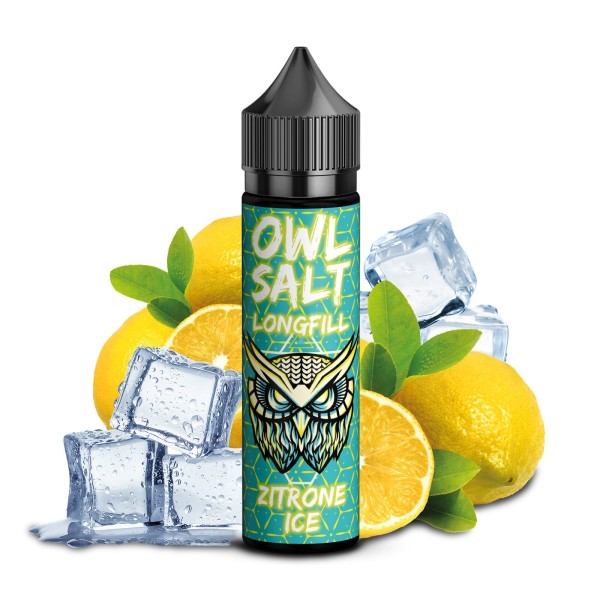 Zitrone Ice - Overdosed - OWL Salt - 10ml Aroma in 60ml Flasche