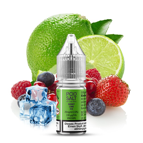 POD SALT XTRA - Berry Lime Ice - Nikotinsalz Liquid - 10ml