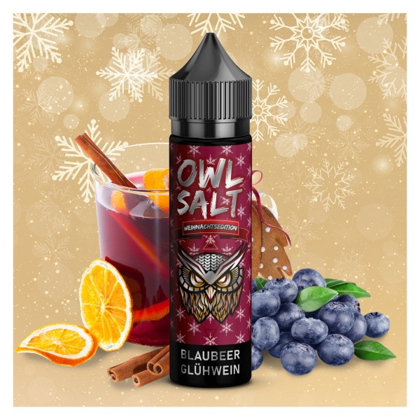 Blaubeer Glühwein (Limit. Weihnachtsedition) - Overdosed - OWL Salt - 10ml Aroma in 60ml Flasche