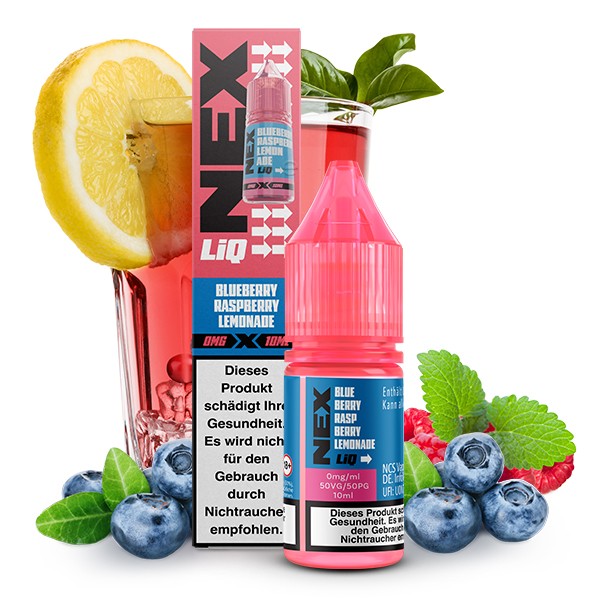 POD SALT NEXLIQ - Blueberry Raspberry Lemonade - Nikotinsalz Liquid - 10ml