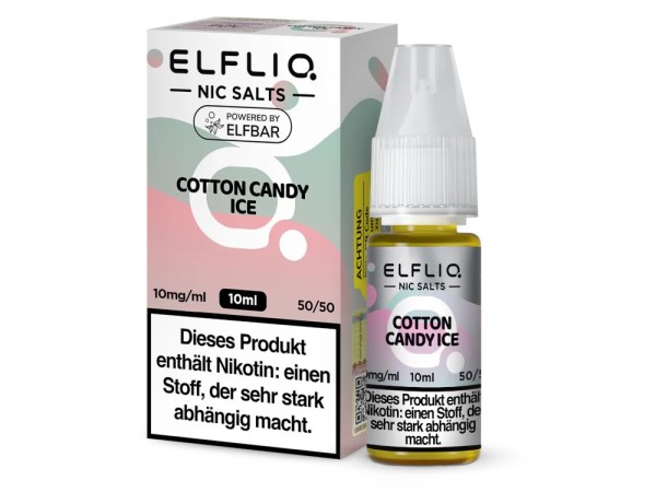 ELFLIQ Cotton Candy Ice von Elfbar - Nikotinsalzliquid - 10ml