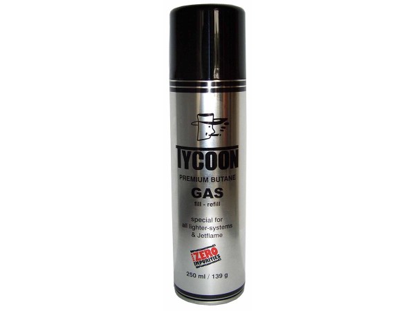 Premium Butan Gas von Tycoon - 250ml Nachfüllflasche