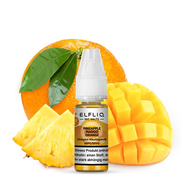 ELFLIQ Pineapple Mango Orange von Elfbar - Nikotinsalzliquid - 10ml