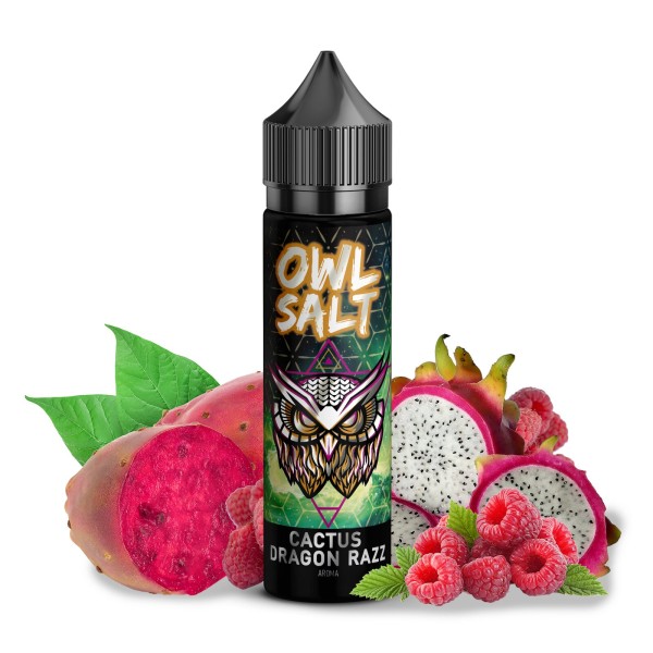 Cactus Dragon Razz - Overdosed - OWL Salt - 10ml Aroma in 60ml Flasche