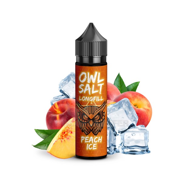 Peach Ice - Overdosed - OWL Salt - 10ml Aroma in 60ml Flasche