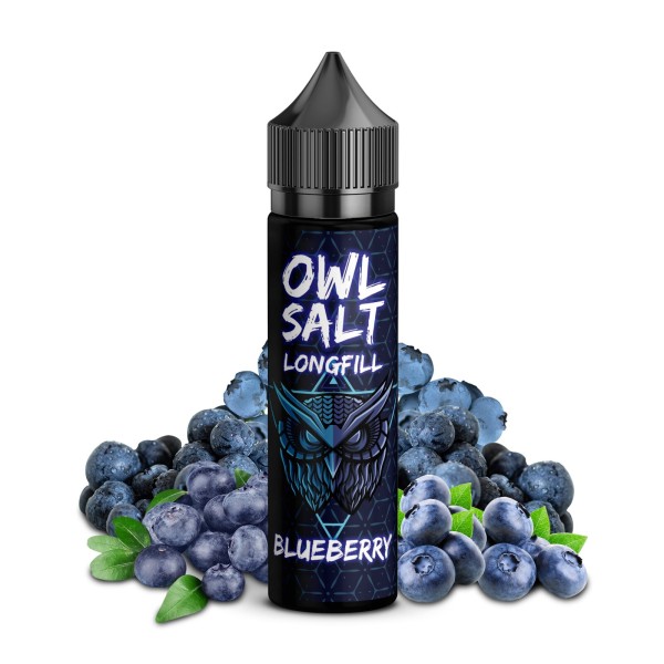 Blueberry - Overdosed - OWL Salt - 10ml Aroma in 60ml Flasche